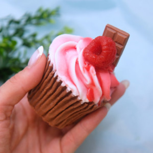 Raspberry Chocolate Cupcake Soap
