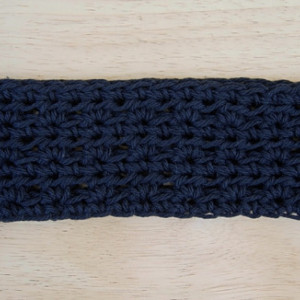 Women's Solid Off Black Summer Headband, Lightweight 100% Cotton Lacy Lace Crochet Knit Boho Simple Basic Head Band, Ready to Ship in 2 Days
