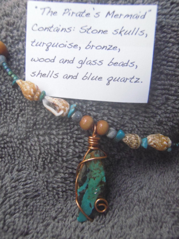 "The Pirate's Mermaid" Turquoise Necklace