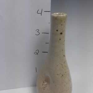 Wood Fired Shino Pottery Bottle or Bud Vase