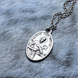 Personalized Saint Gerard Necklace. Patron Saint of Expectant Mothers and Motherhood