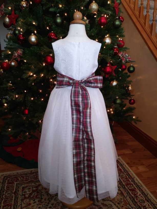 Carol Dress, Christmas Wedding, Flower Girl Dress, Special Occasion Dress