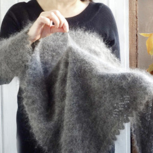 best gift for mom or grandmother, hand knit shawl, Russian Orenburg shawl, Goat down cape, Warm shawl