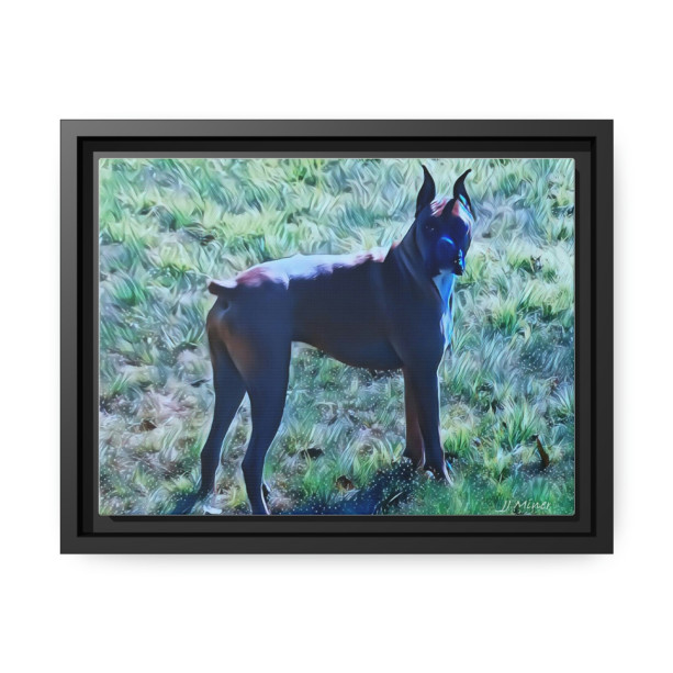 The General (Bulldog) Matte Canvas, Black Frame Free Shipping