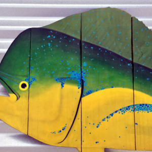 Mahi Mahi / Dolphin Fish / Dorado Wall Art for Fisherman, Husband, Boyfriend, Dad for Birthday, Anniversary, Father's Day or Your Coastal Beach House 