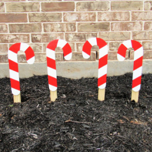 Candy Cane Yard Art, Wooden Candy Canes, Christmas Yard Art, Christmas Yard Decor