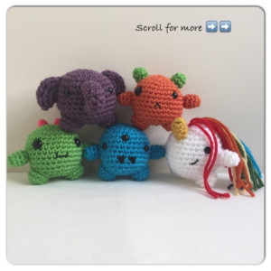Mini Amigurumi Animals, animal set, crochet animals, under 25, stuffed animal, mini animal plush, mini, toddler toys, mini crochet animals,
