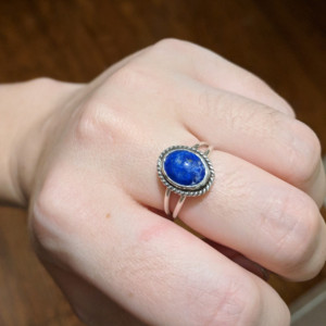 Lapis lazuli ring (size 6.5 US)