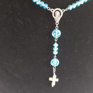 Blue Rosary Beads 