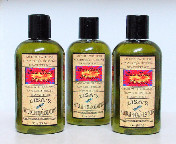 Natural Raw Hemp Shampoo, Liquid Shampoo, Vegan Shampoo w Pro Vitamin B Horsetail Extract Silk Neem Oil Rosemary Energy Fragrance