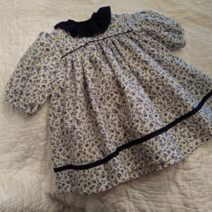 Abbe Baby Dress/Navy Floral