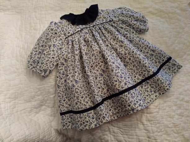 Abbe Baby Dress/Navy Floral