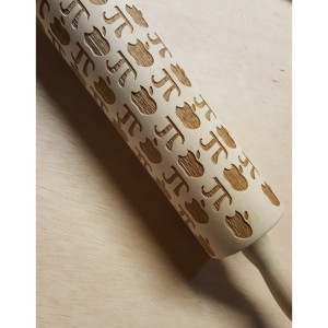 Just Roll With It Engraved Rolling Pin
