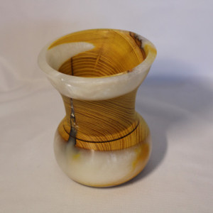 Handcrafted, Osage Orange Wood & Epoxy Resin Sunshine Vase, Kitchen, Bedroom, Living Room, Faux Flowers, Office, All Occasions