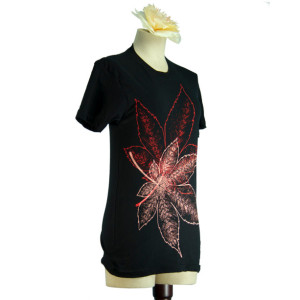 Black Japanese Momiji, Maple Leaves Summer T-Shirt, Men, Women, Unisex, Botanical, Gifts for Him or Her, Made in USA, Last One