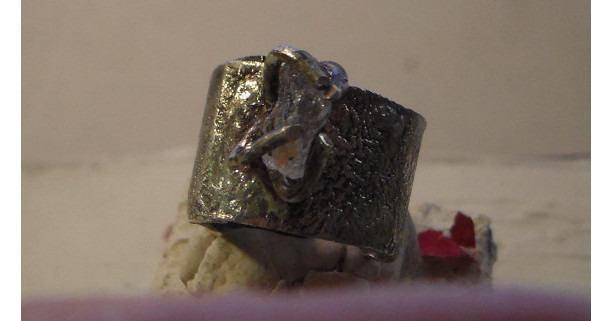 Adjustable Reticulated Diamond Ring