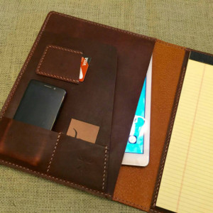 Personalized iPad Leather Padfolio, retina leather Portfolio, ipad air 2 case, iPad Pro case, ipad cover, legal pad portfolio