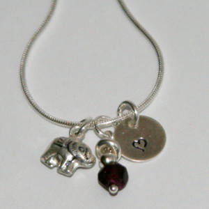 Forget Me Not Charm Necklace - Sterling Silver