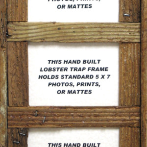 Handmade Lobster Trap Picture Frame