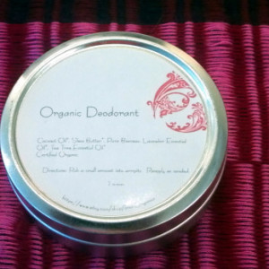 Organic Deodorant - Lavender & Tea Tree (Aluminum Free)