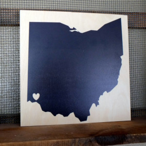 Ohio Love - Cincinnati 12x12 wood print