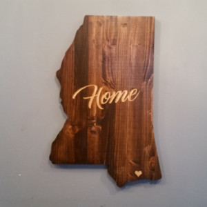 Rustic Mississippi State Sign