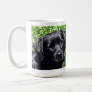 Black Lab Mug 7SJ - Labrador Mug - Black Lab Gifts - Labrador Gifts - Lab Dog - Lab Mom - Labrador Retriever - Black Dog Art - Black Lab Art