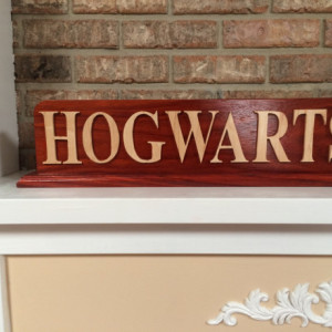 Personalized Handmade Wood Sign with Base