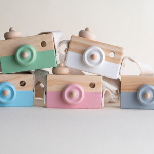 Wooden camera, montessori toy, kids toy, photography prop, laser engraved name