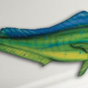 28" Dolphin Salt Water Game Fish Replica, Wall Mount, Decor, Nautical Art, Gift