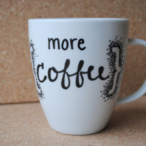 more {coffee} white ceramic mug