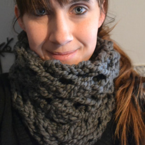 Big Lace Handmade Knitted Cowl