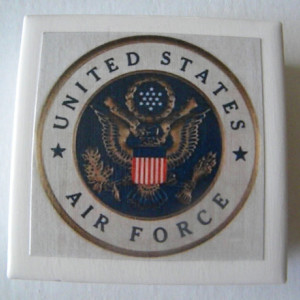 Air Force Armed Forces United States Set of 4 Drink Coasters