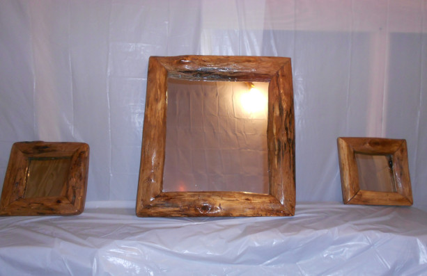 Oak mirror set 