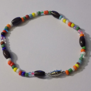 Multi-color Beaded Bracelet or Anklet