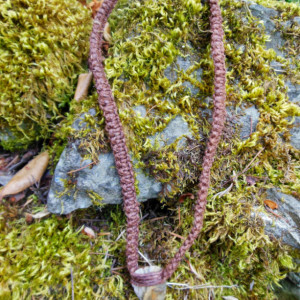 Brown Hemp Arrowhead Necklace