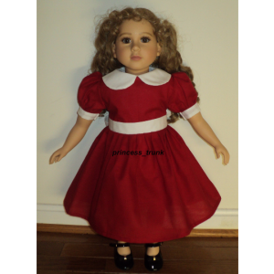NEW Handmade Little Orphan Annie Red Dress 4 Halloween Costume /Stage Play Girl Sz 12M-14Yrs
