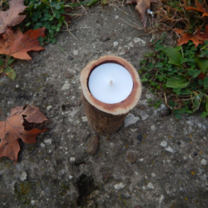 Cedar Limb Tea Light Holder