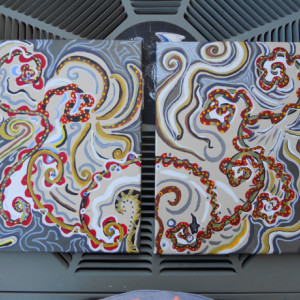 Warm Movements Multi Option Set of Acrylic Paintings