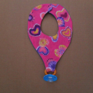 2 Binky Bibs for Baby, Mom and Grandma's Pacey Holder Pacifier Holder