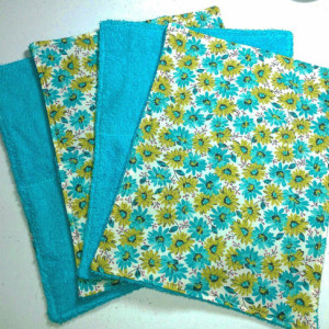 Unpaper Towels, Cleaning Cloths Daisies, Reusable Towels, Paperless Paper Towels, Kitchen Towels, Cloth Napkins, Cleaning Supplies