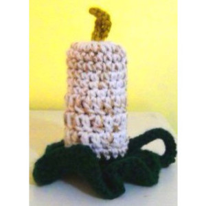 Flame-less Candle Holiday Crochet