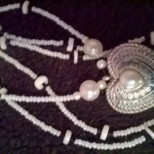 Handmade Heart Pearl Necklace