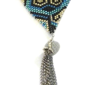 Custom Beaded Triskelion Necklace