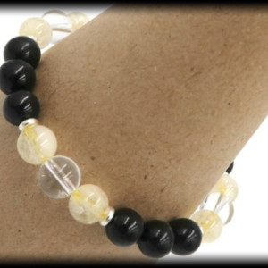 Citrine and Tourmaline Bracelet to Attract Wealth and Inspiration