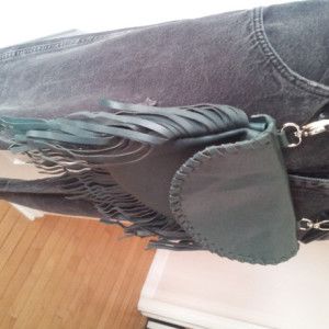 Handmade leather hip pouch