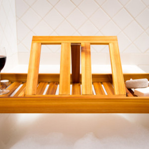Cedar bath tray