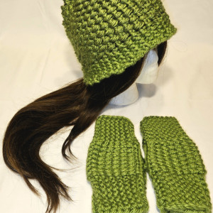 Hat with Fingerless Mittens