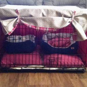  Stylish Pet Crate Cover, Custom Made 
