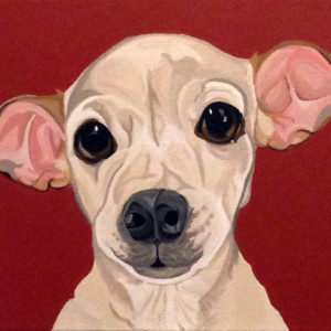 Chewbaca - Custom Dog Portrait 9" x 12" x 1.5"